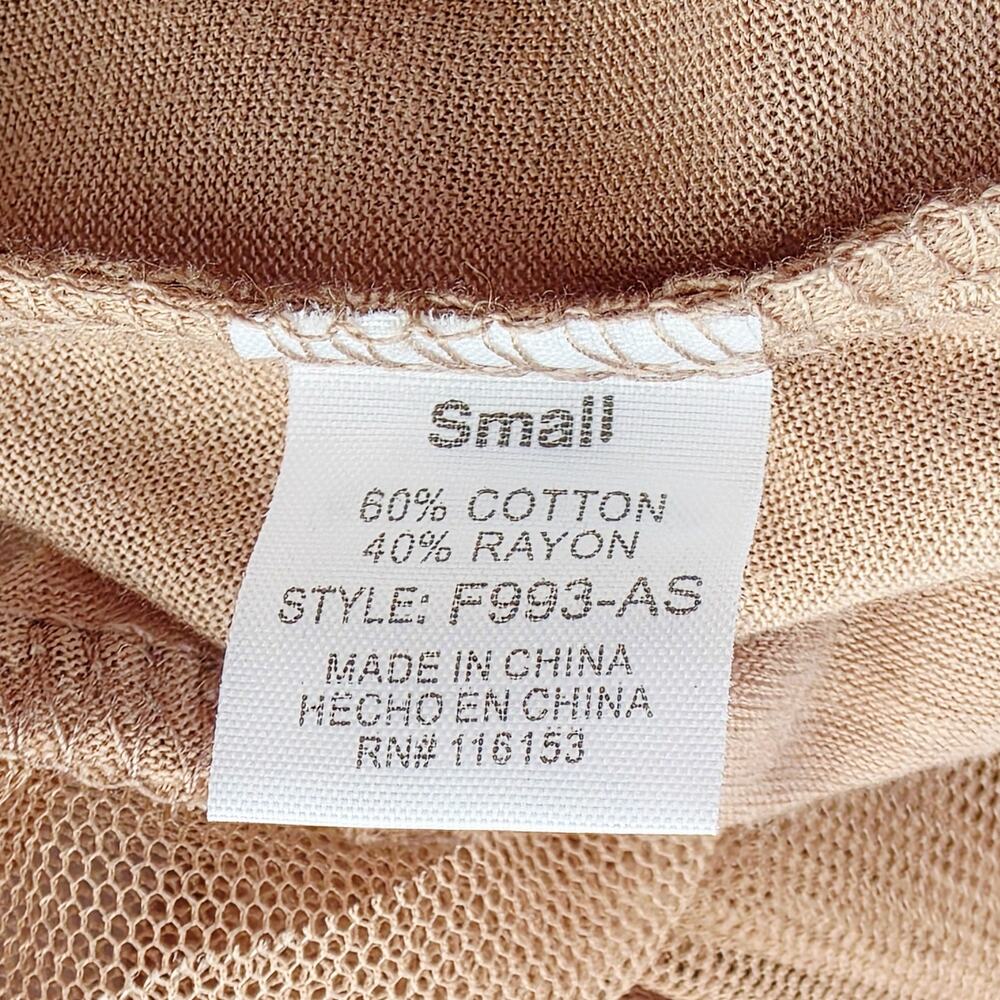 Altar’d State Lace Hem Slip Dress Small Tan Layering Slip Extender Boho Cottage - Picture 8 of 12